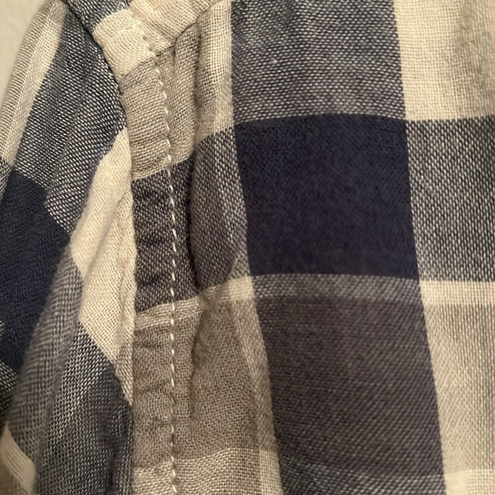 Bass - Blue and grey Shirt bottom down long Comfortable, reversible, cotton ☀️ - Picture 6 of 13